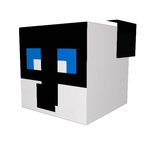 dirtydogG Minecraft avatar head, 3D render