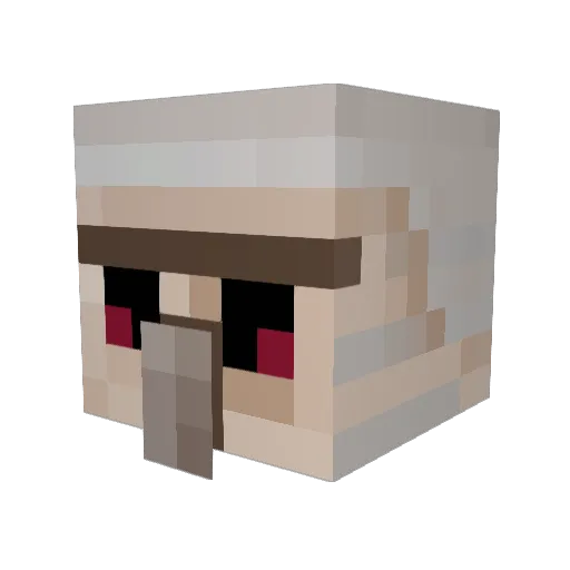 dirtymop33 Minecraft avatar head, 3D render