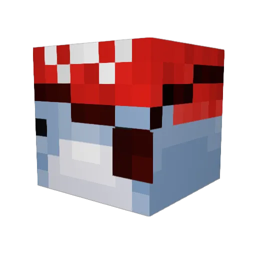 dirtyshab Minecraft avatar head, 3D render