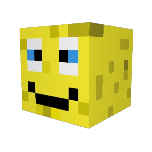 disagiato Minecraft avatar head, 3D render