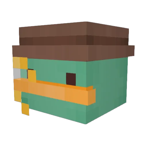 disakovs Minecraft avatar head, 3D render