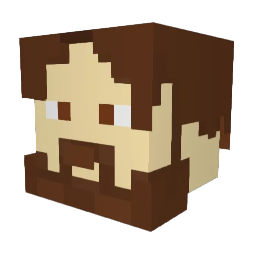 disastodrome Minecraft avatar head, 3D render