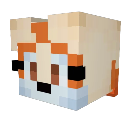 disbunny Minecraft avatar head, 3D render