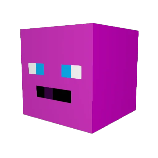 discojared Minecraft avatar head, 3D render