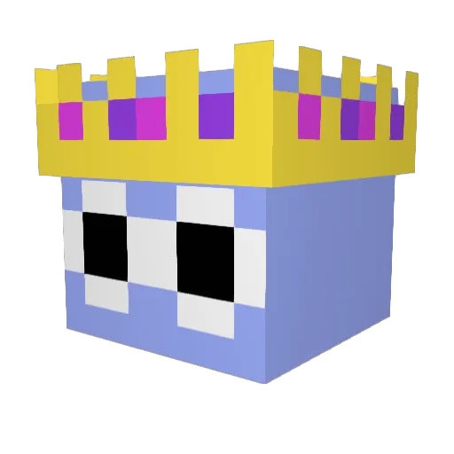 discosaladdd Minecraft avatar head, 3D render