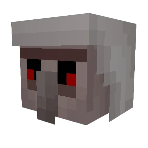 discoshrimps Minecraft avatar head, 3D render