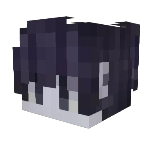 disearned Minecraft avatar head, 3D render