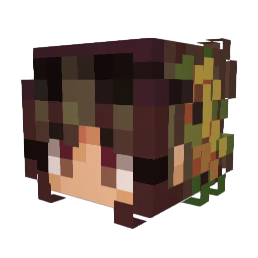 diseaseRAT Minecraft avatar head, 3D render