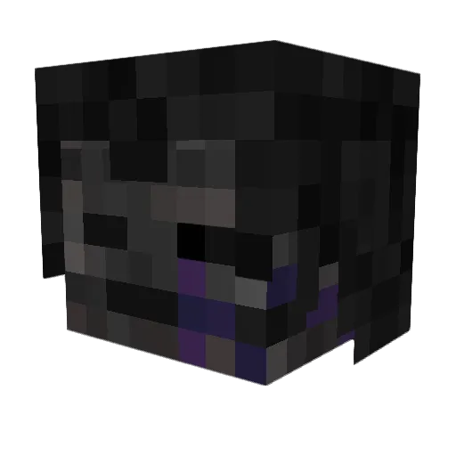 disentombed Minecraft avatar head, 3D render