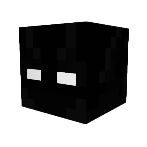disfortune Minecraft avatar head, 3D render