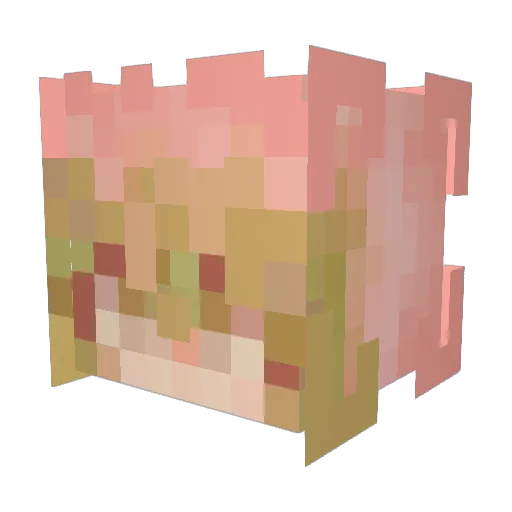 disguisedone164 Minecraft avatar head, 3D render