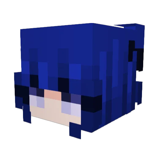 disharmony Minecraft avatar head, 3D render