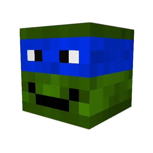 dishnasty Minecraft avatar head, 3D render