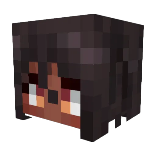 dishoncst Minecraft avatar head, 3D render