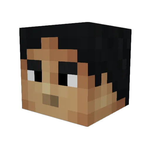 disko1982 Minecraft avatar head, 3D render