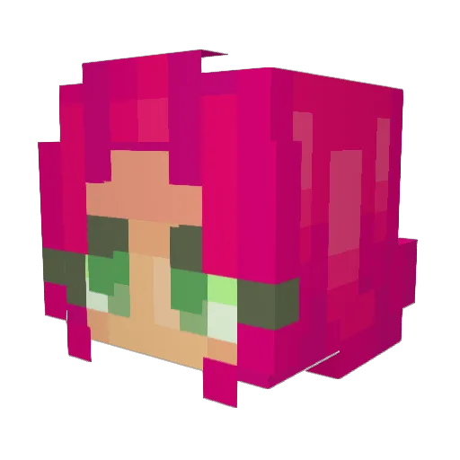 diskoinferno Minecraft avatar head, 3D render