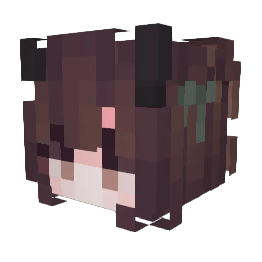 disnectropya Minecraft avatar head, 3D render