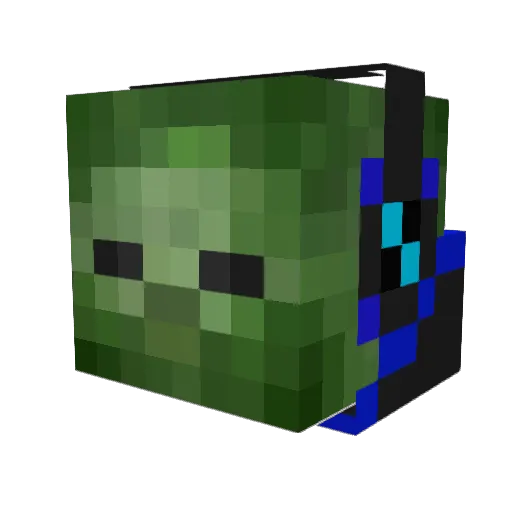 disney022 Minecraft avatar head, 3D render
