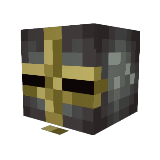 disoss Minecraft avatar head, 3D render