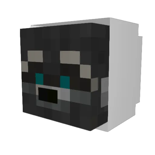 dissentgame Minecraft avatar head, 3D render