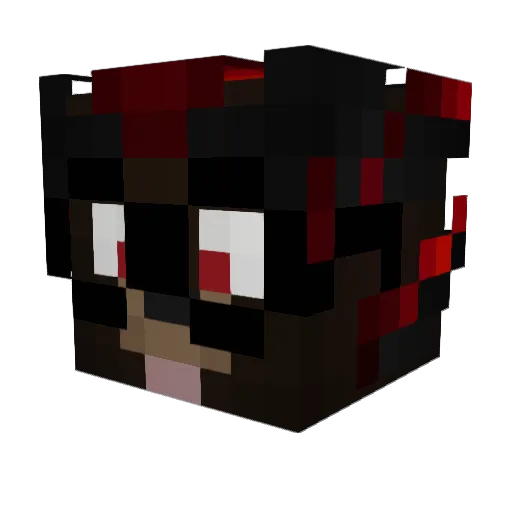 dissloyal Minecraft avatar head, 3D render