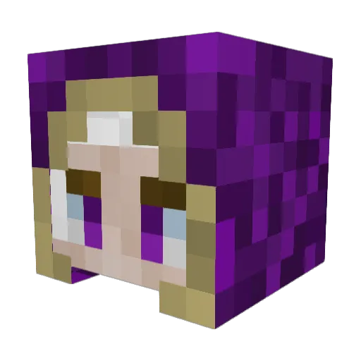 distanzero Minecraft avatar head, 3D render