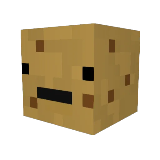 distelpistol Minecraft avatar head, 3D render