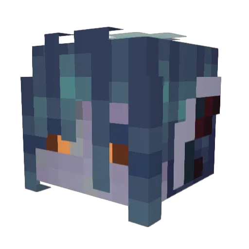 distinctmemory Minecraft avatar head, 3D render