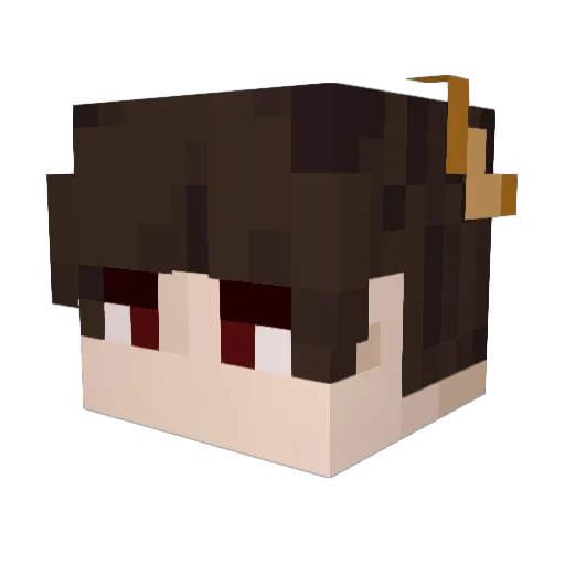 dithora Minecraft avatar head, 3D render