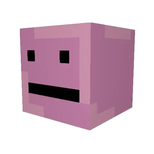 ditto55 Minecraft avatar head, 3D render