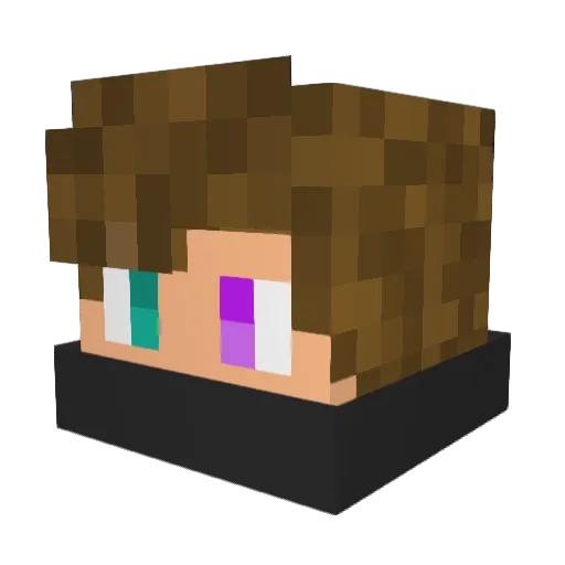 ditto_03 Minecraft avatar head, 3D render