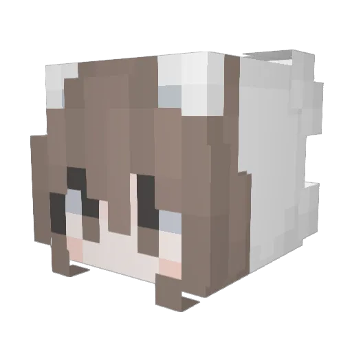 dittoa04 Minecraft avatar head, 3D render