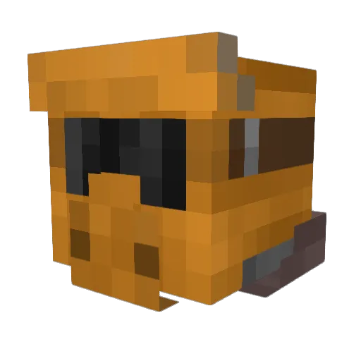 ditzydria Minecraft avatar head, 3D render