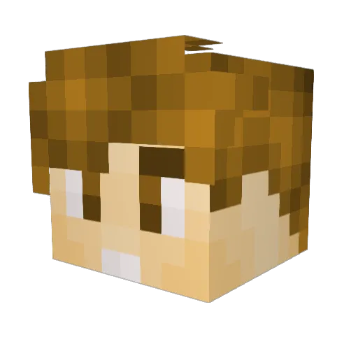 div_dav2000 Minecraft avatar head, 3D render