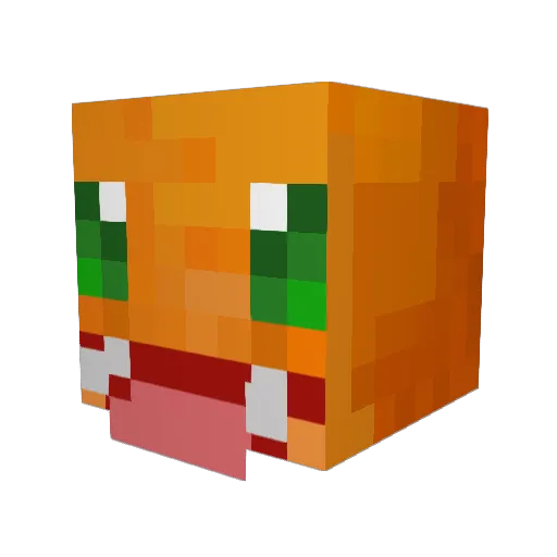 div_rot Minecraft avatar head, 3D render