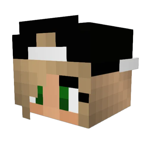 diva_x3 Minecraft avatar head, 3D render