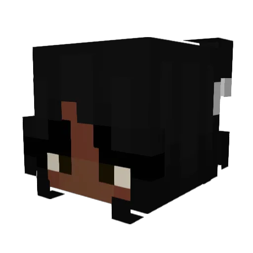 divakawaii Minecraft avatar head, 3D render