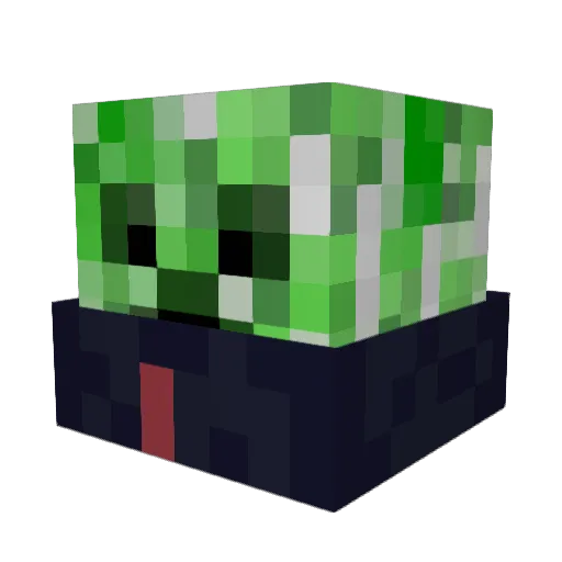 divangau Minecraft avatar head, 3D render
