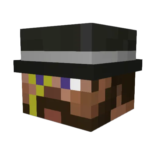 divension Minecraft avatar head, 3D render