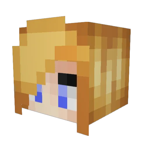 divergentminer Minecraft avatar head, 3D render