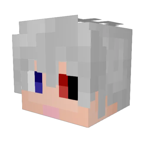 divericky Minecraft avatar head, 3D render