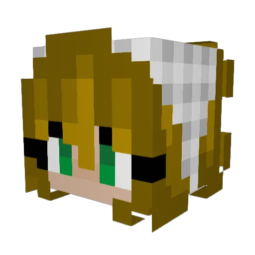 divinecass Minecraft avatar head, 3D render