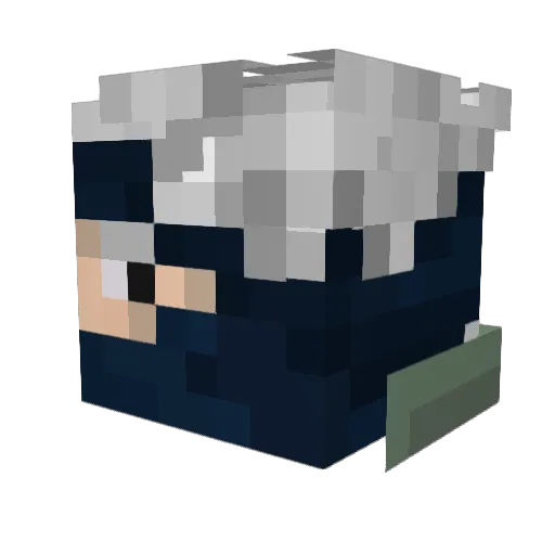 divinekris Minecraft avatar head, 3D render