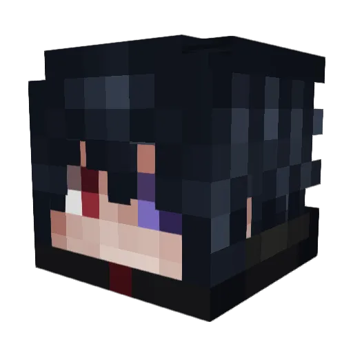 divinenipe Minecraft avatar head, 3D render