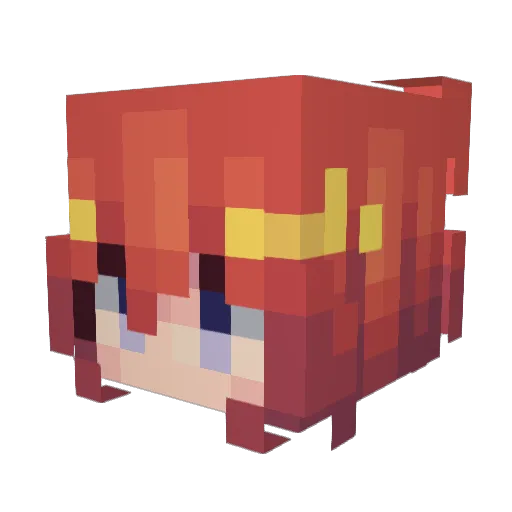 divineo Minecraft avatar head, 3D render