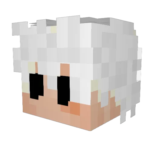 divinetub Minecraft avatar head, 3D render