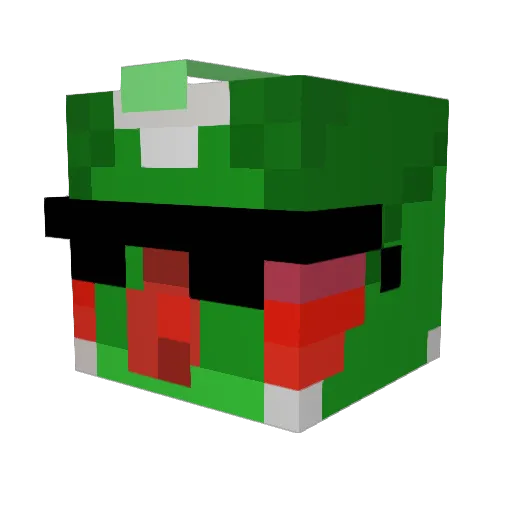 divinewatz Minecraft avatar head, 3D render