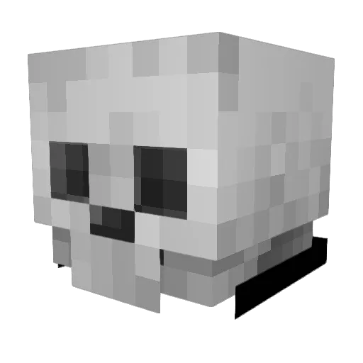 divlif Minecraft avatar head, 3D render
