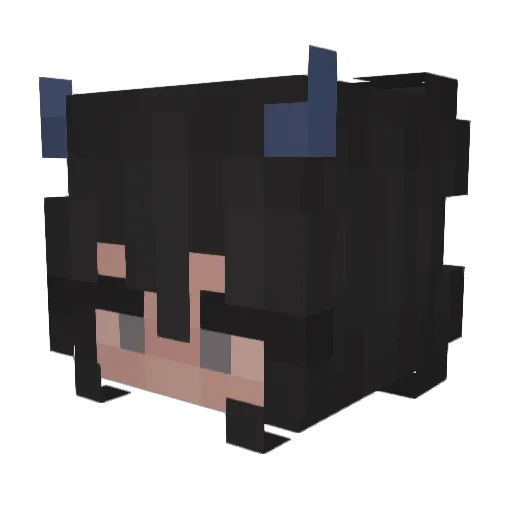 divztt Minecraft avatar head, 3D render