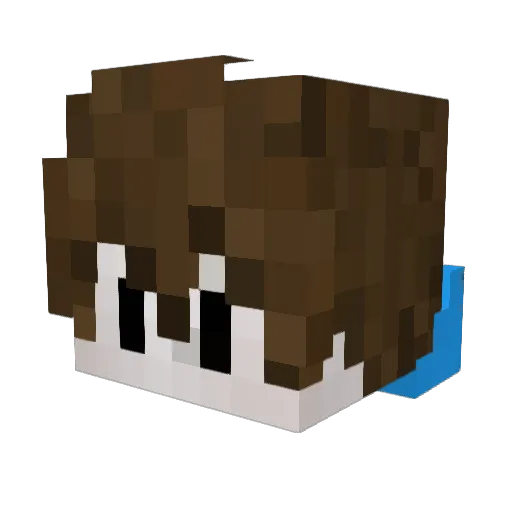 diwottclips Minecraft avatar head, 3D render